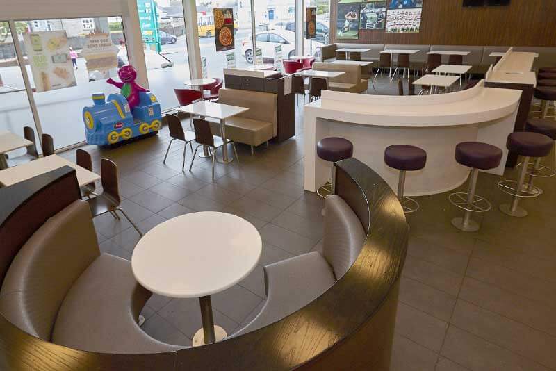 Flynn's seating area